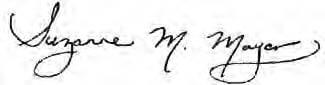 Suzanne Mayer Signature